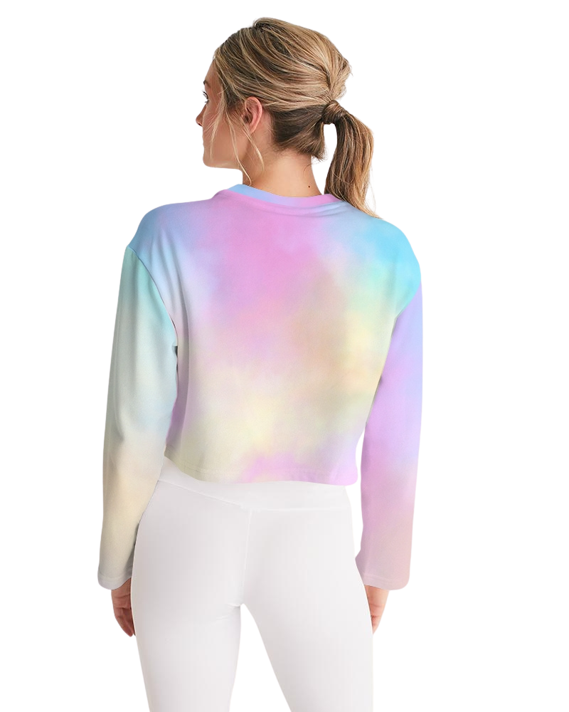HUMAN KIND BE BOTH Women's Cropped Sweatshirt
