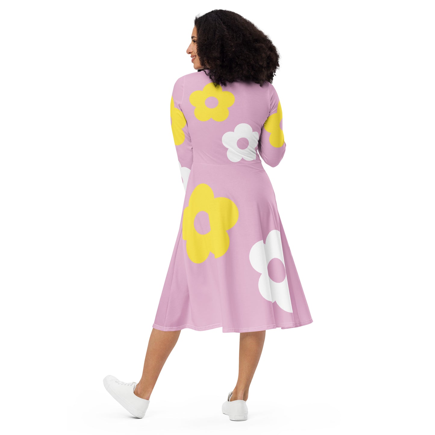 That's so Mod Lavender midi dress