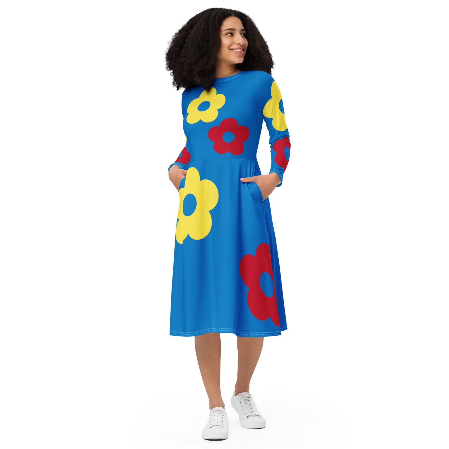 That's so Mod Royal Blue midi dress