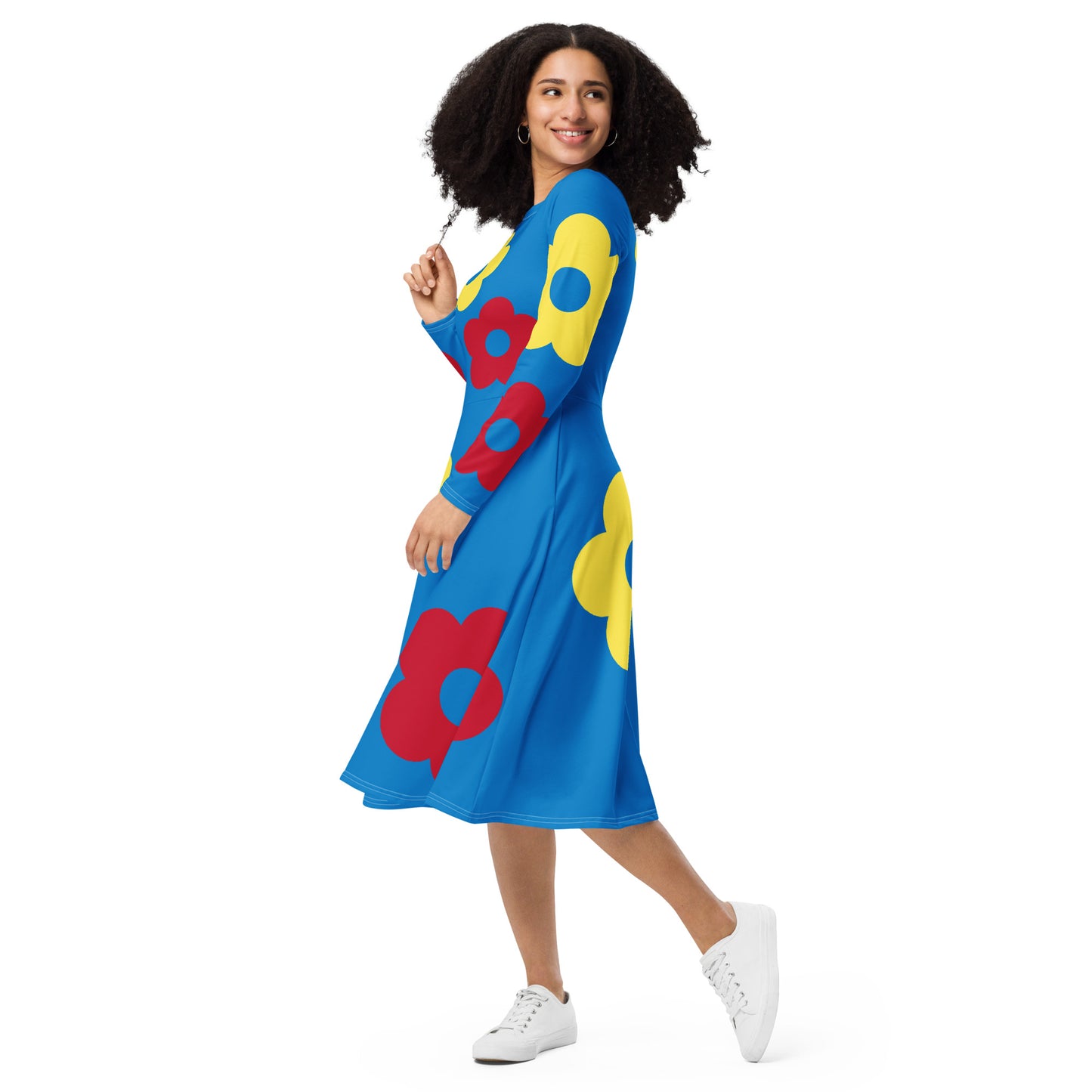 That's so Mod Royal Blue midi dress