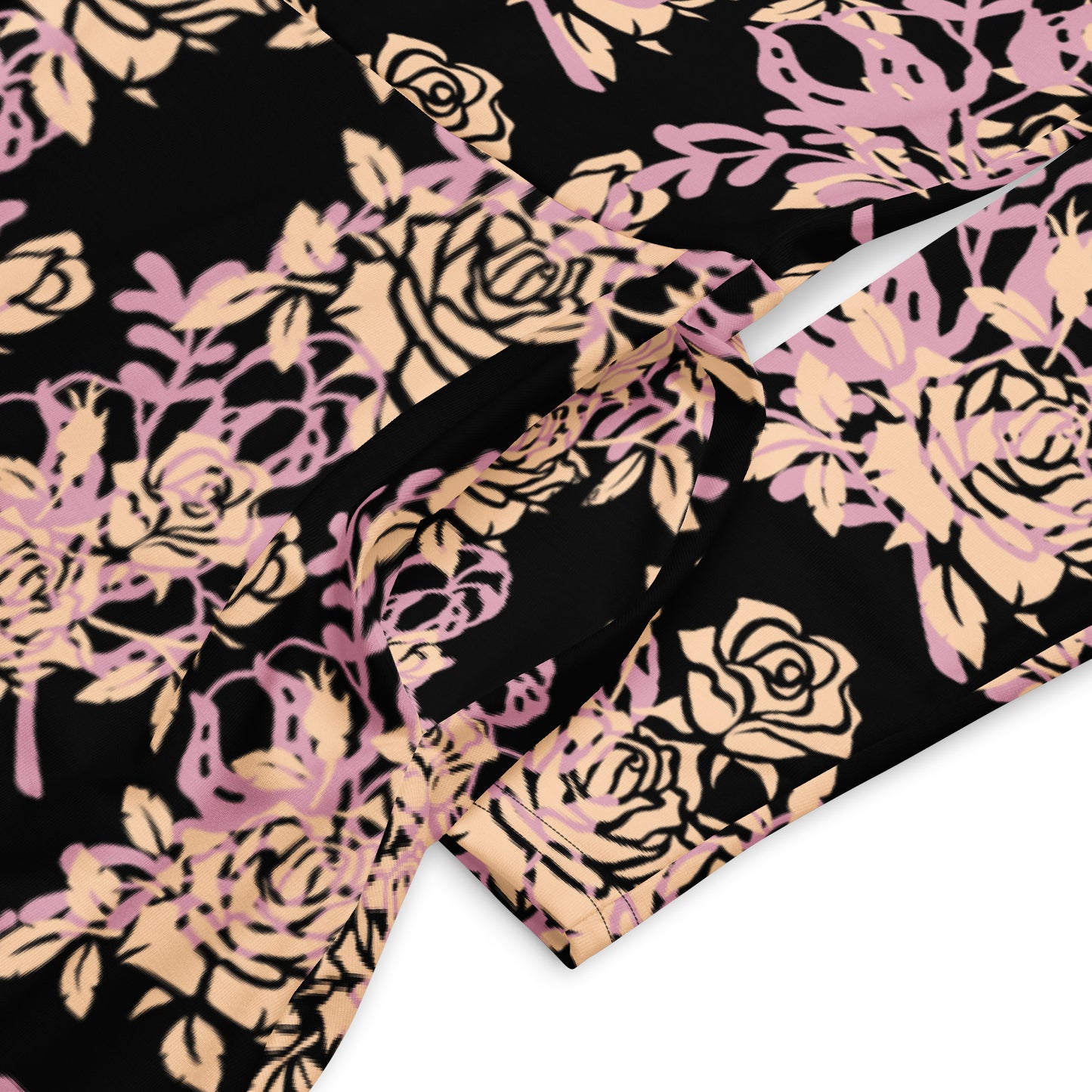 Black Multi Floral midi dress