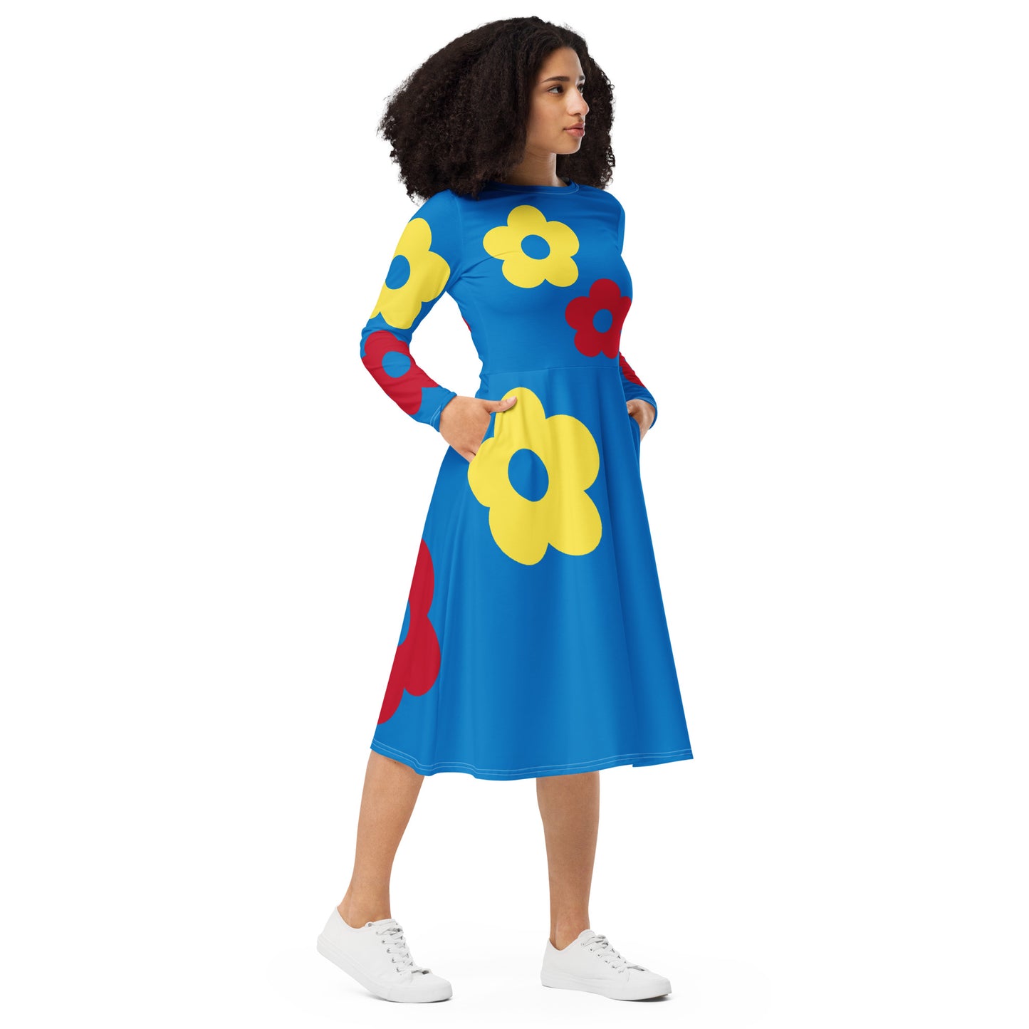 That's so Mod Royal Blue midi dress