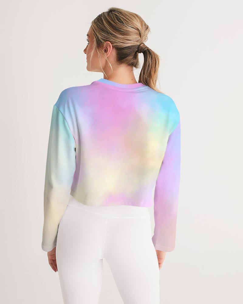HUMAN KIND BE BOTH Women's Cropped Sweatshirt