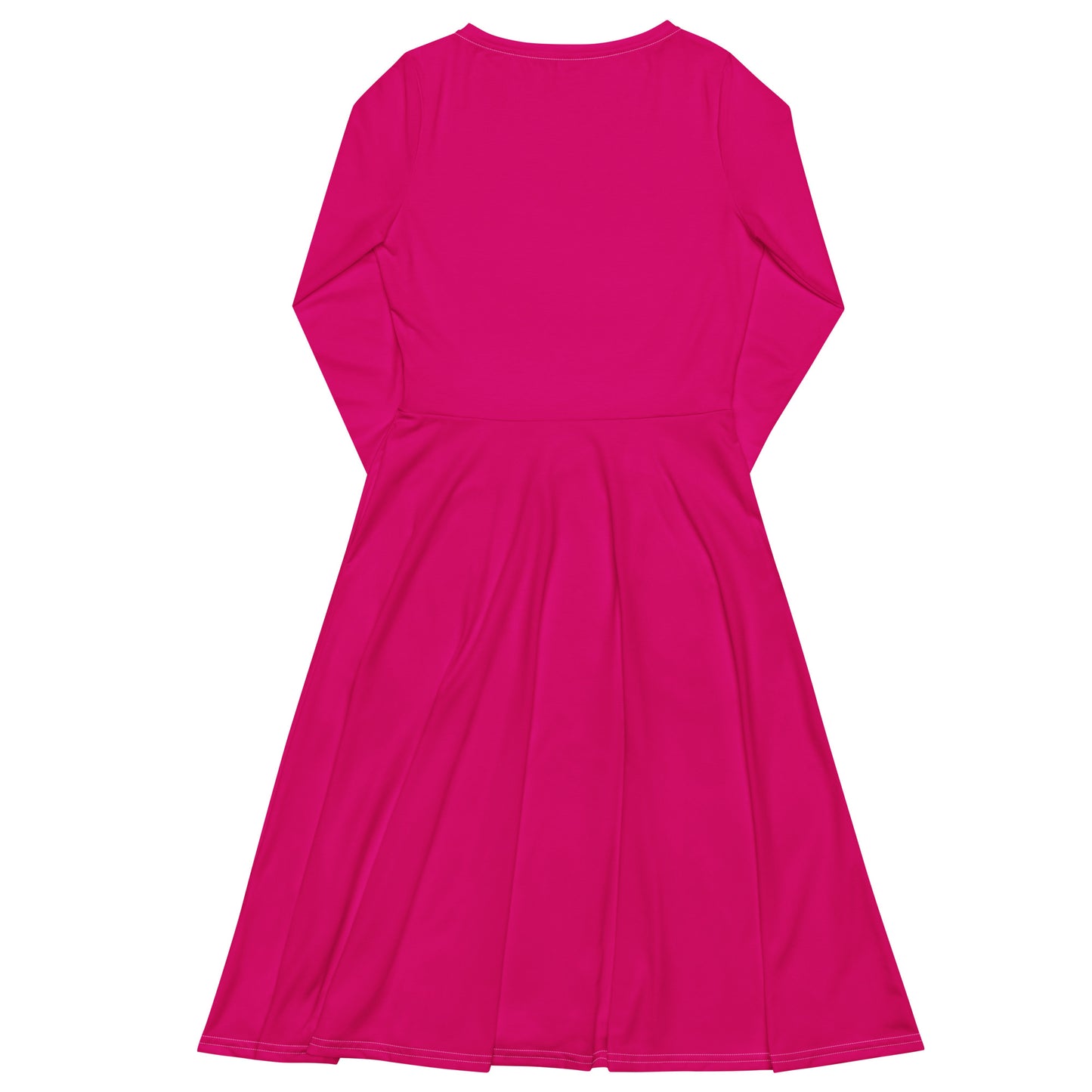 Magenta midi dress