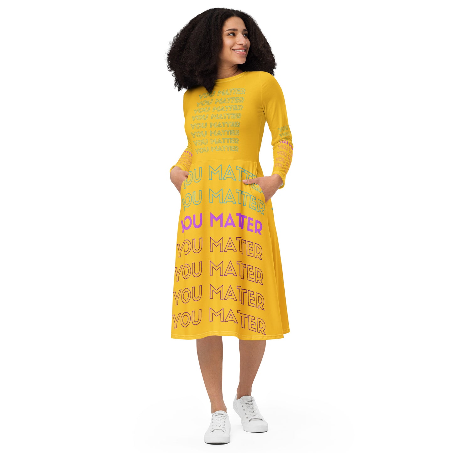 You matter midi dress