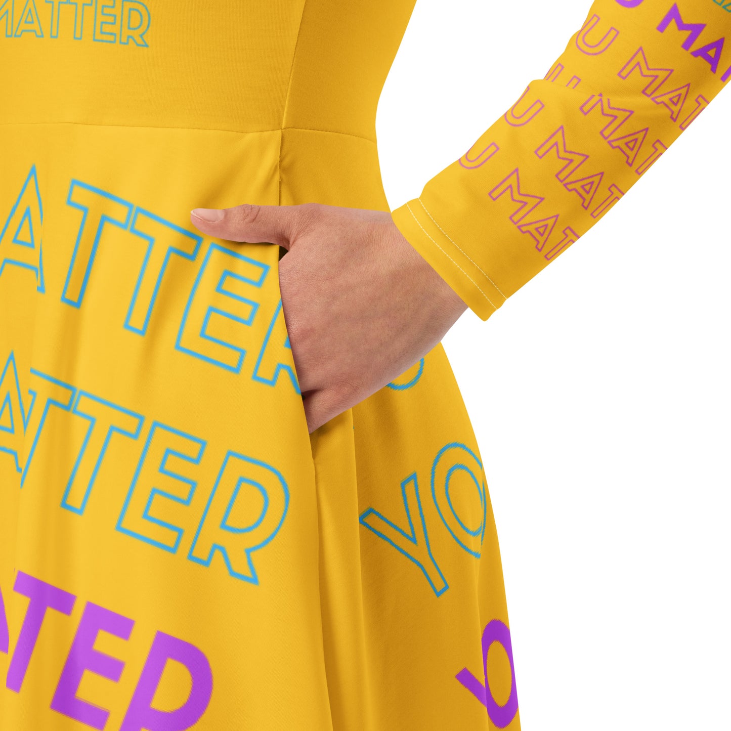 You matter midi dress