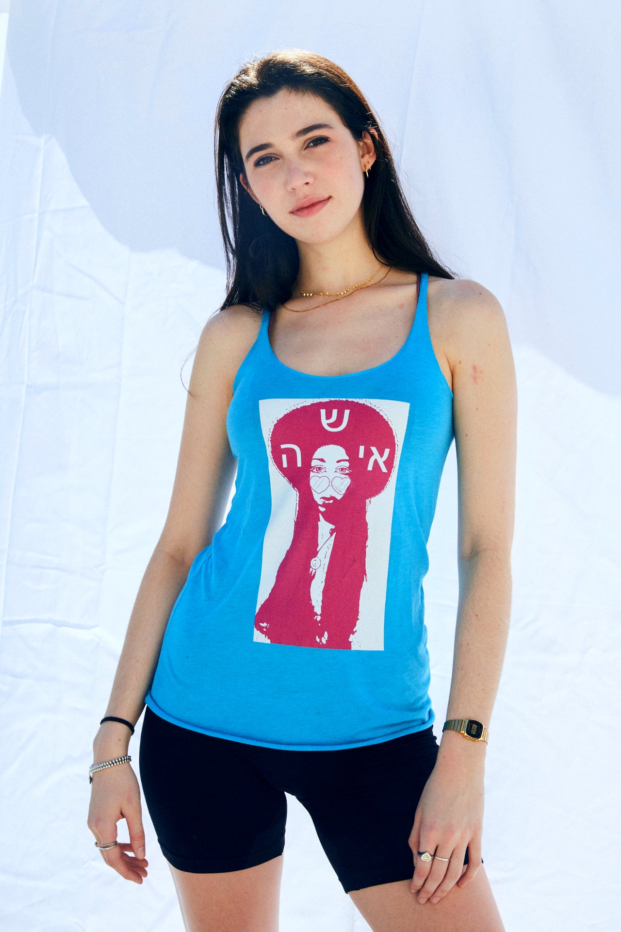 Isha Pop Art Women's Premium Racerback Tank