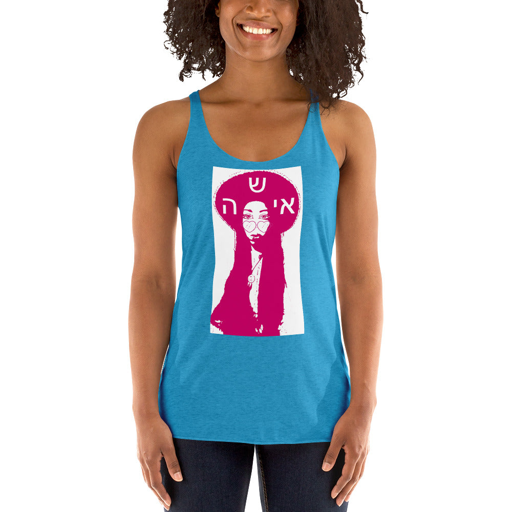 Isha Pop Art Women's Premium Racerback Tank