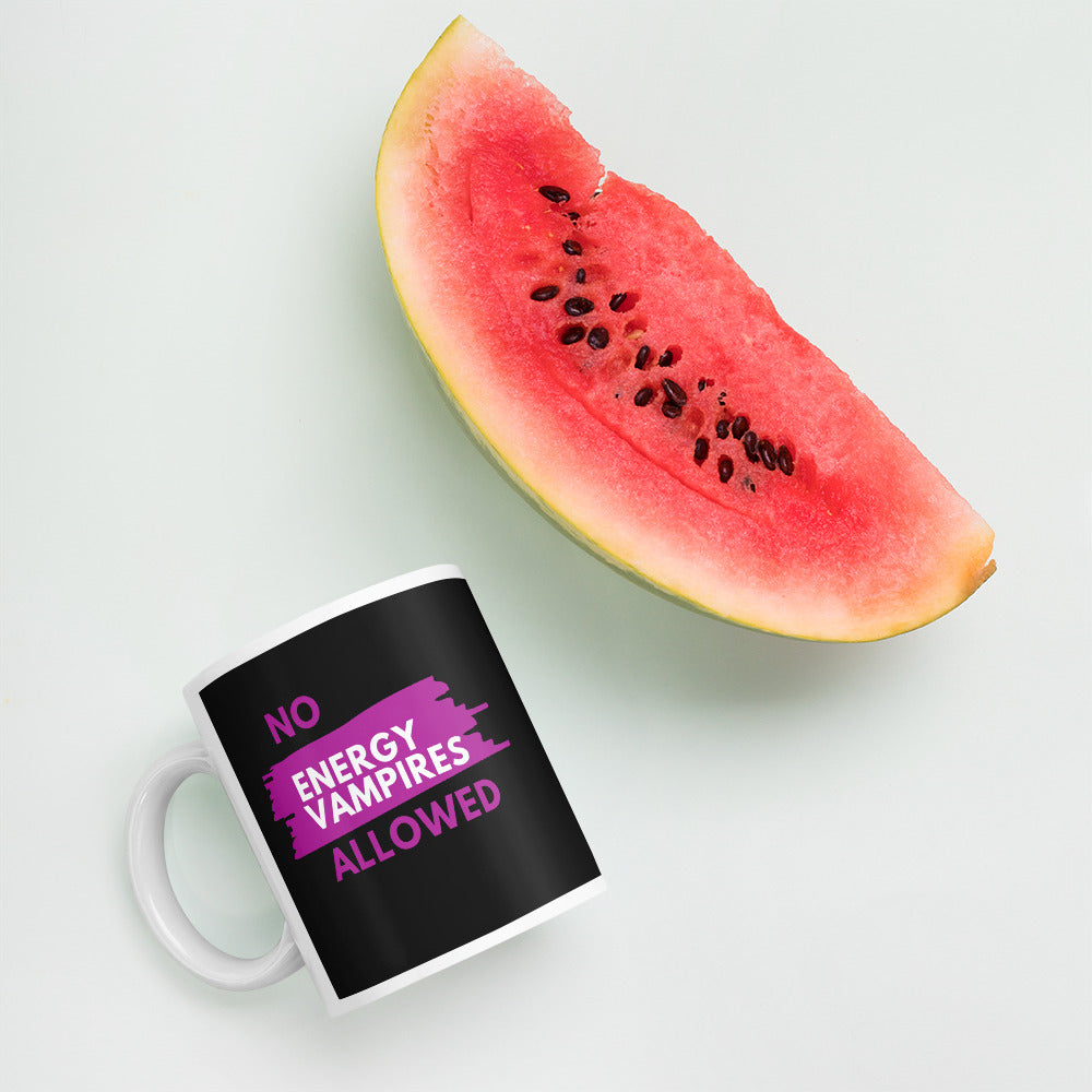 No Energy Vampires Allowed Mug