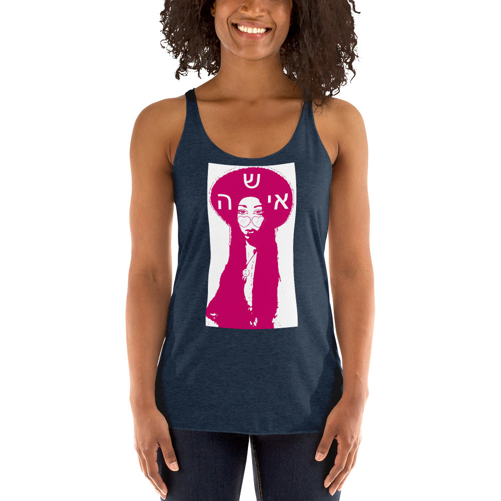 Isha Pop Art Women's Premium Racerback Tank