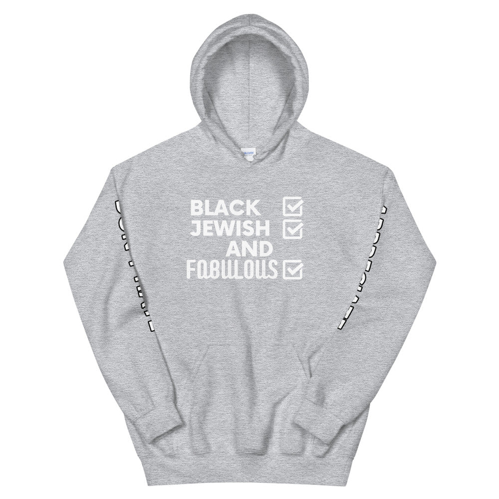 Black Jewish & Fabulous Unisex Hoodie