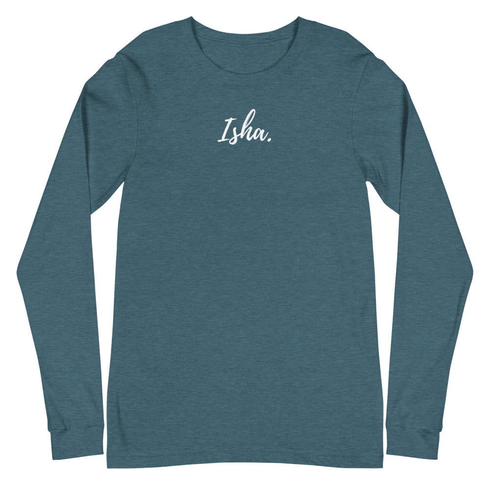 Isha Words Long Sleeve Tee