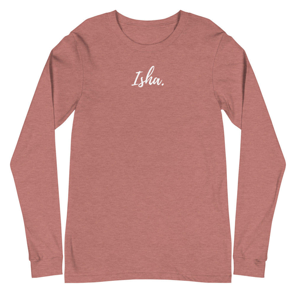 Isha Words Long Sleeve Tee