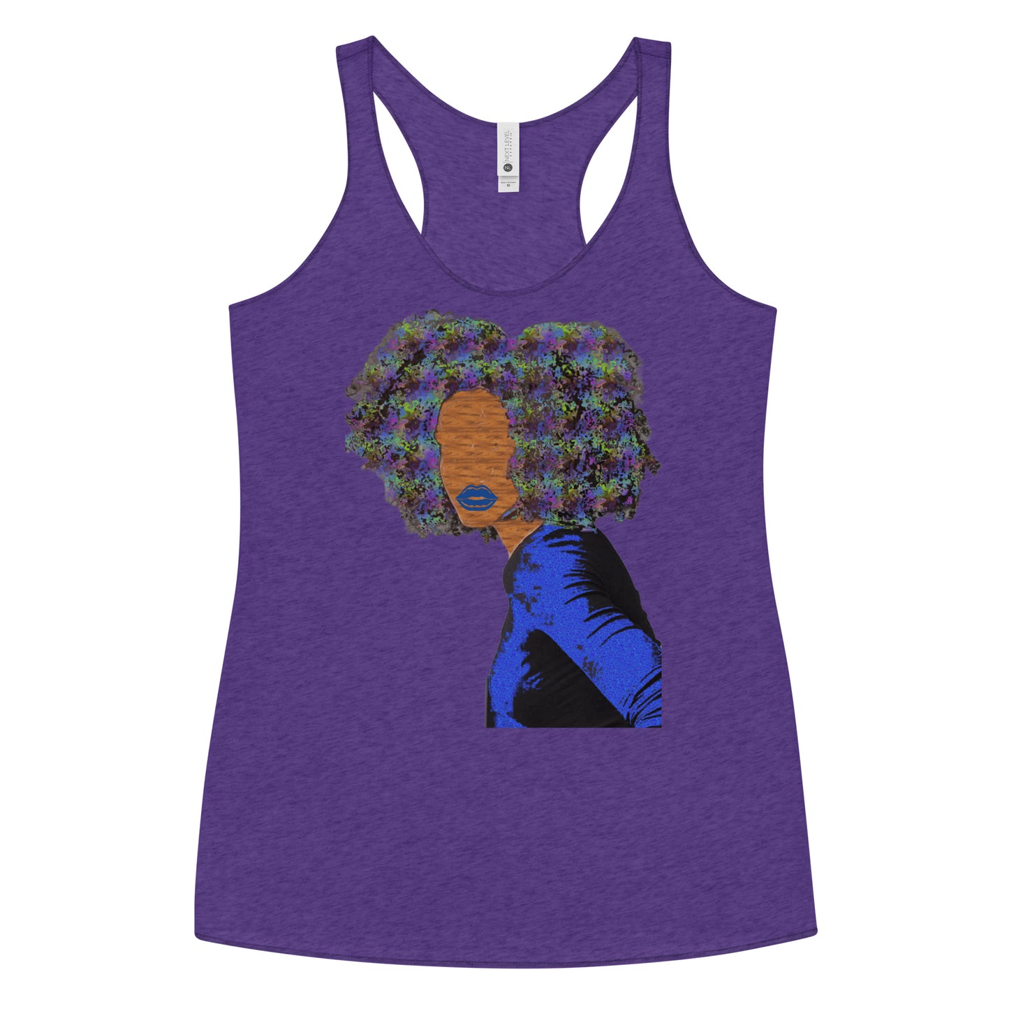 Kinky Hair Pastel Wonderland Women's Racerback Tank