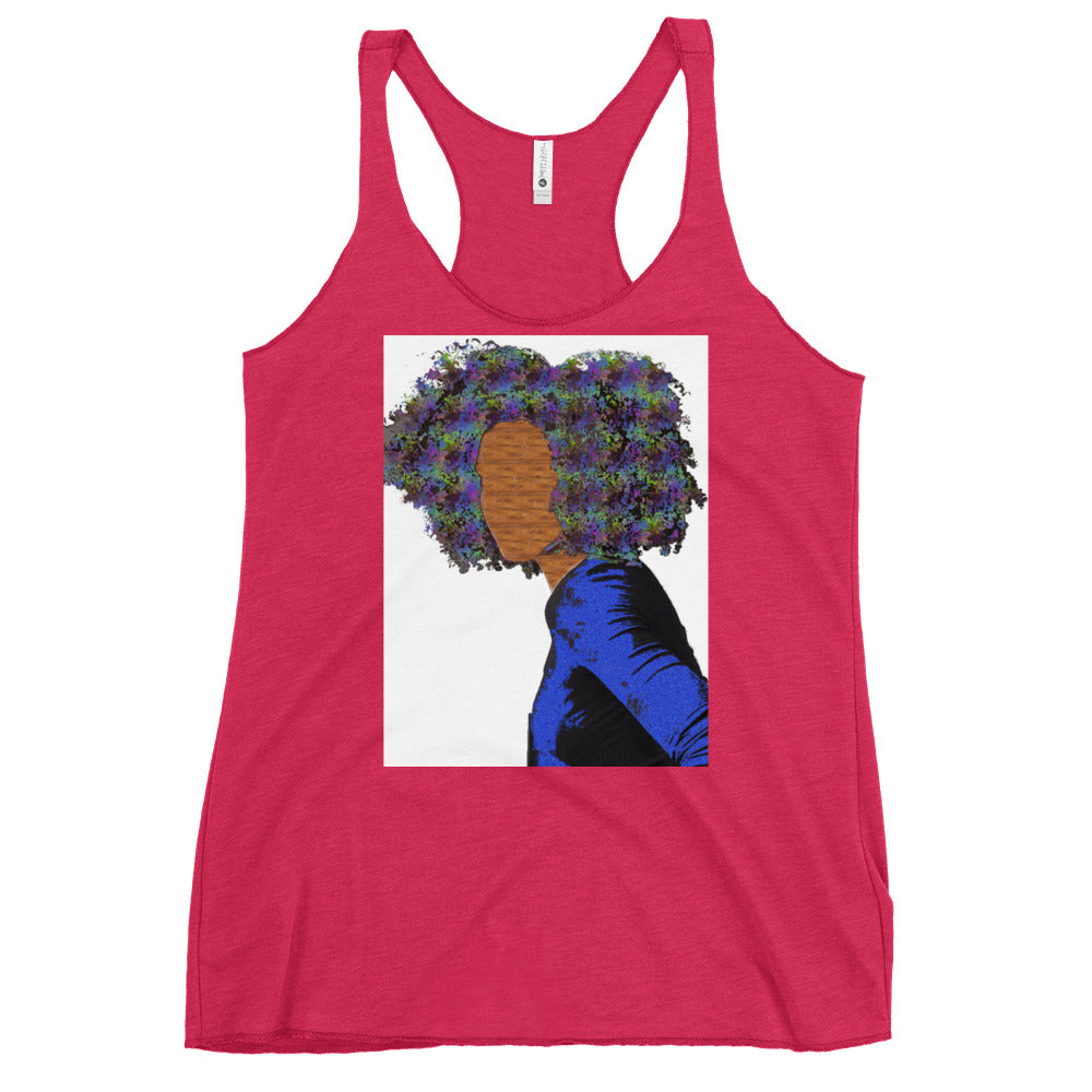 Kinky Hair Pastel Wonderland Women's Racerback Tank