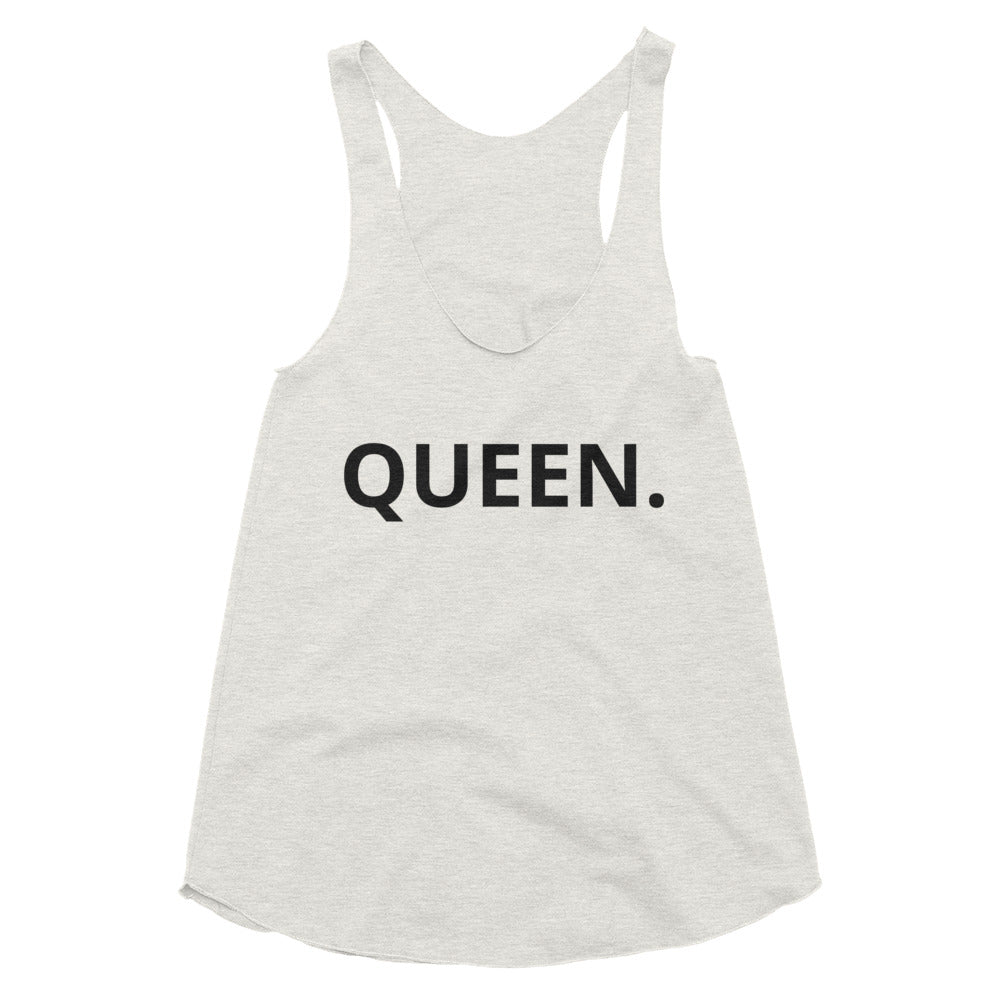 Queen. Peroidt! Women's Tri-Blend Racerback Tank